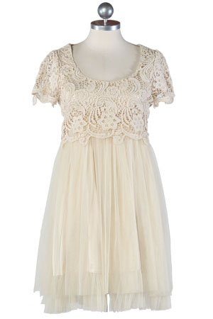 bílé šaty s květovaným vrškem ($ 87.99)