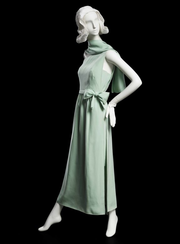 zelené večerní šaty Main Bocher, 1966