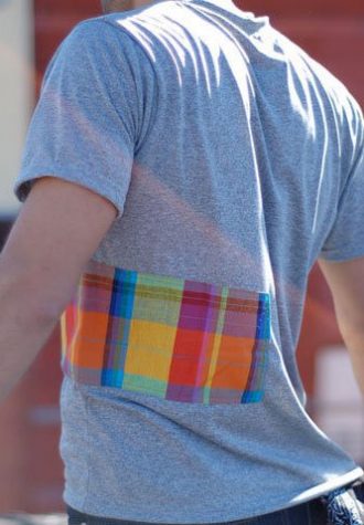 tričko Rubics s kapsou na zip z recyklovaných materiálů ($ 30)