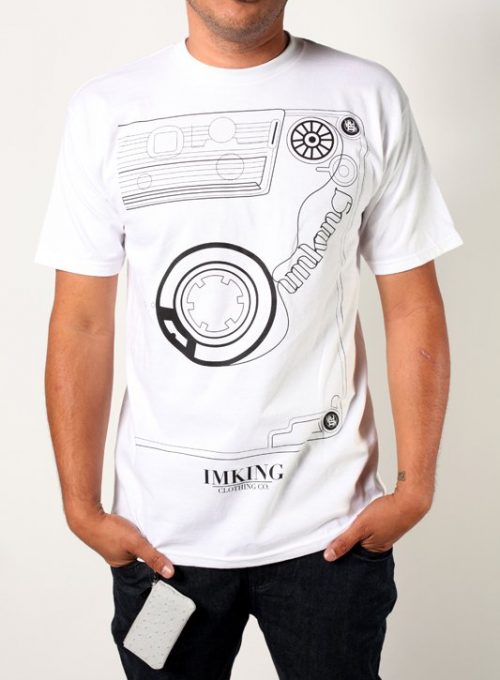pánské bílé tričko s potiskem Mixtape ($ 18)
