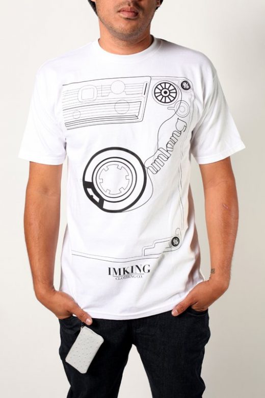 pánské bílé tričko s potiskem Mixtape ($ 18)