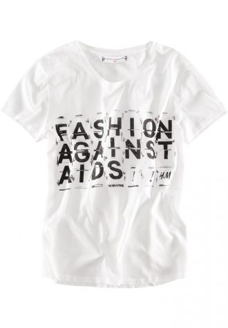dámské bílé triko s potiskem H&M