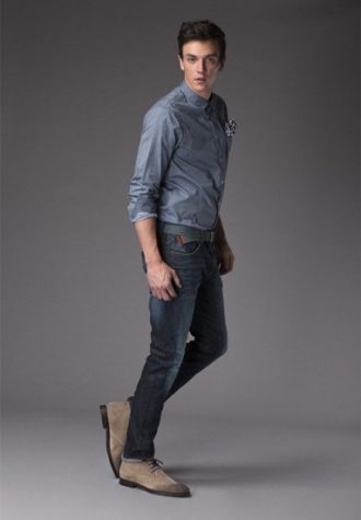pánská džínová košile a modré džíny !ITEM