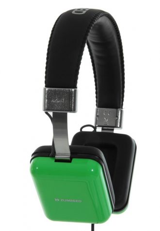 zelená čtvercová sluchátka Zumreed (£49.98)
