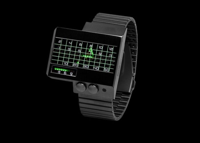 kovové náramkové hodinky s LED diodami Heart Beat