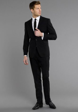 pánský černý oblek Burton (£97.30)