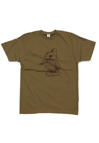 pánské hnědé tričko Bird God (£34.95)